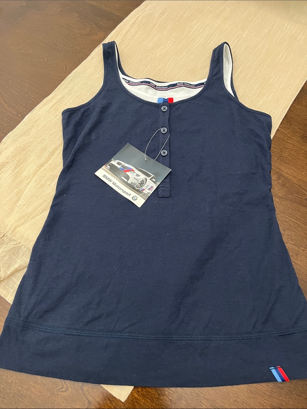 BMW Women's Navy Blue  Tank Top